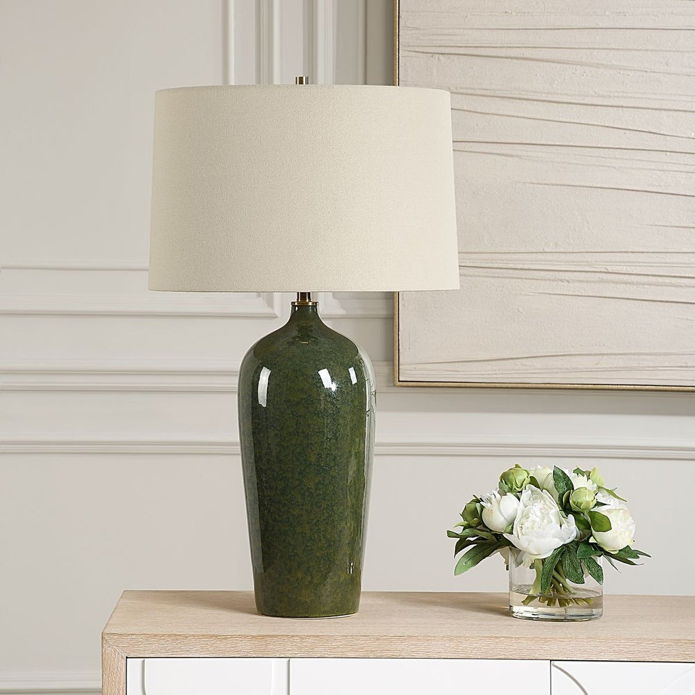 Savannah Table Lamp in Emerald Green by Keiichi