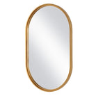 Brushed Gold Pill Mirror by Keiichi