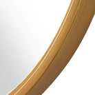 Brushed Gold Pill Mirror by Keiichi