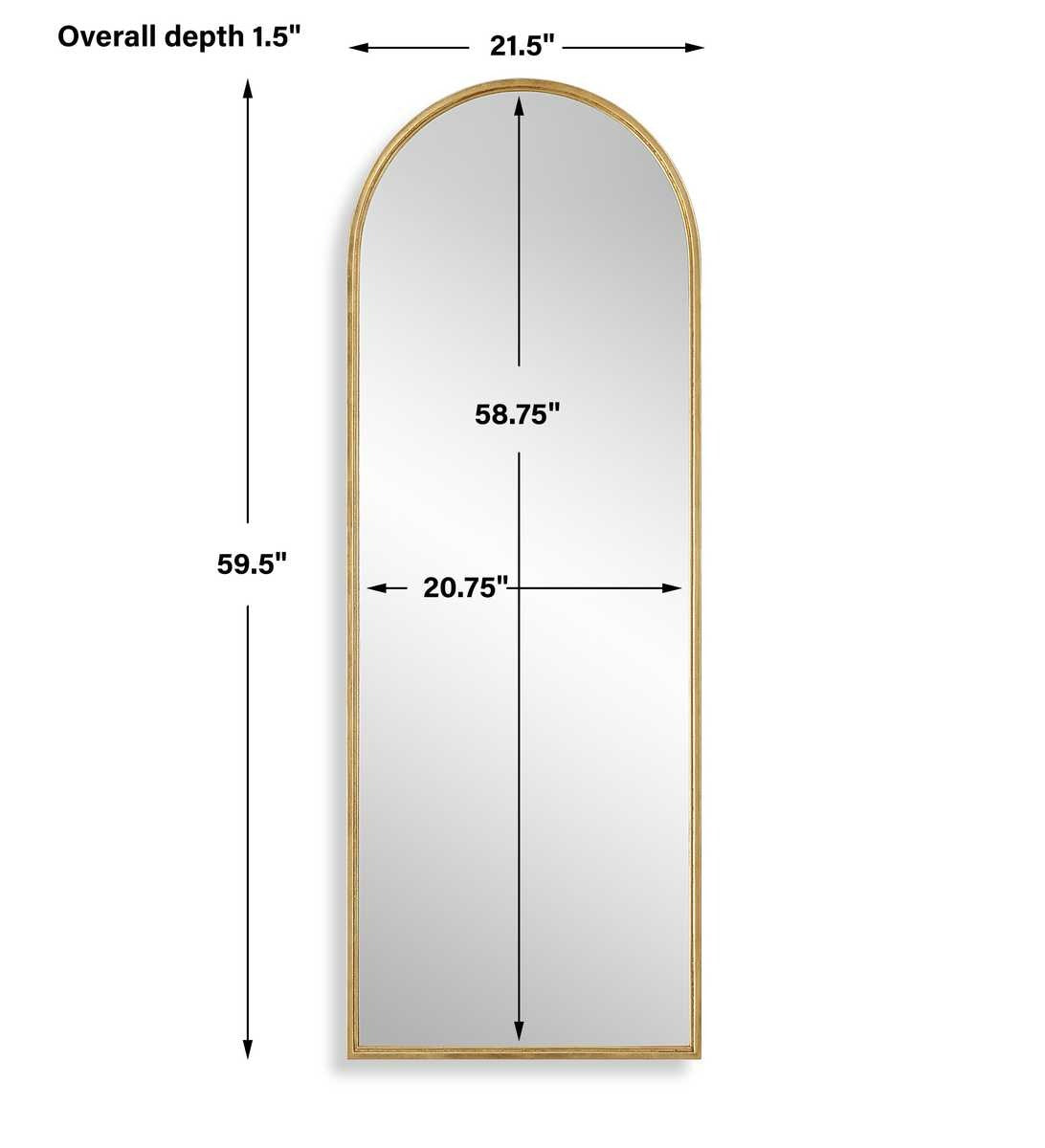 Florence Tall Mirror Gold by Keiichi