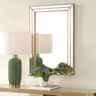 Triple Frame Mirror in Gold by Keiichi