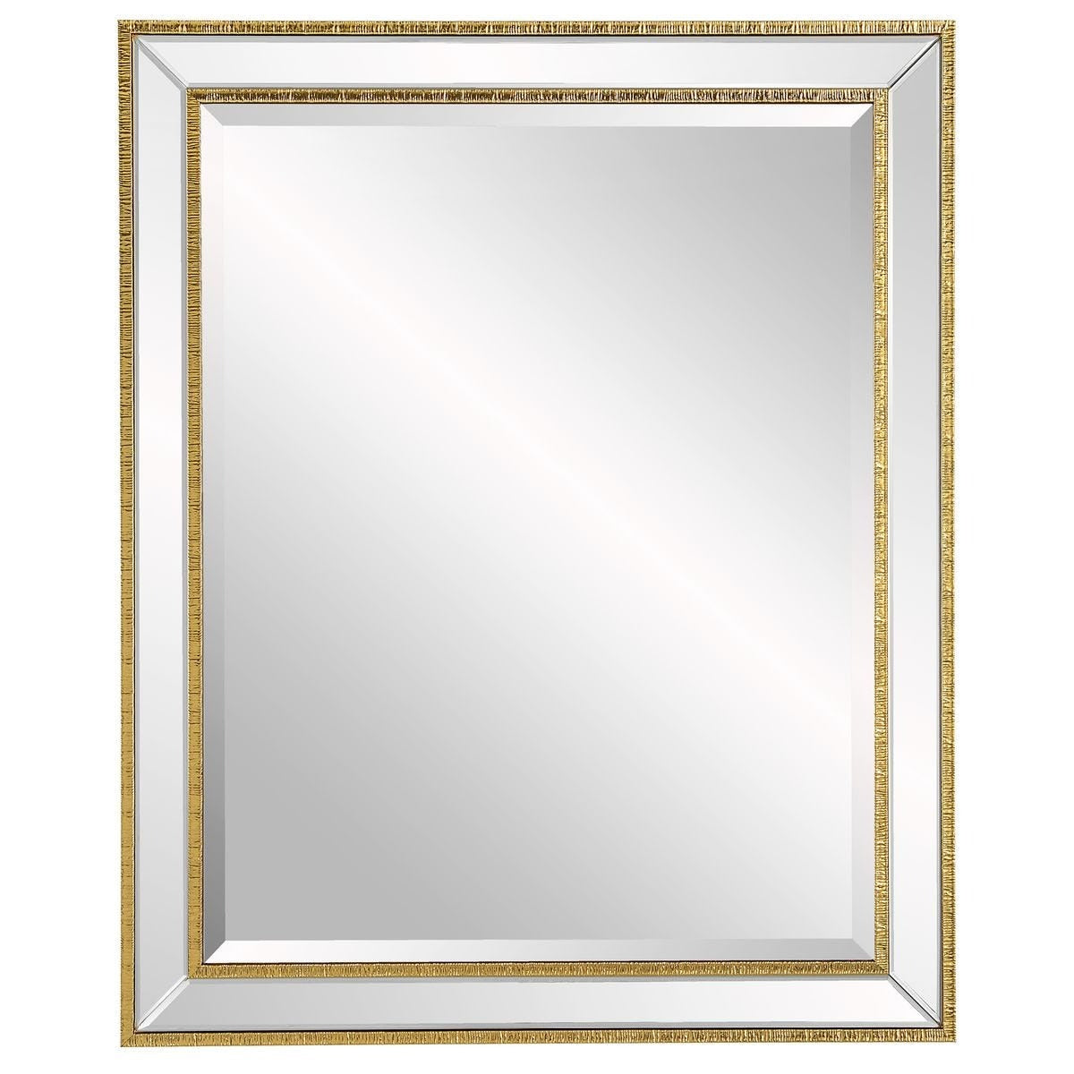 Lines Small Mirror in Gold by Keiichi