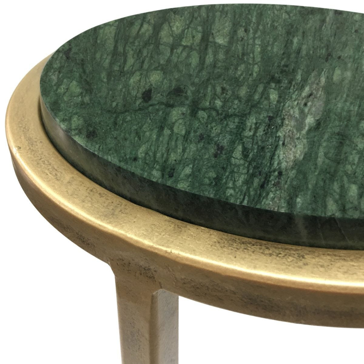 Levitate Green Marble Side Table by Keiichi