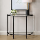 Demilune Black Console Table by Keiichi