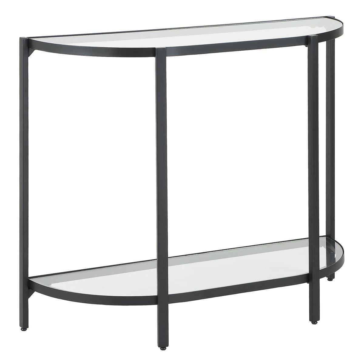 Demilune Black Console Table by Keiichi