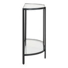 Demilune Black Console Table by Keiichi