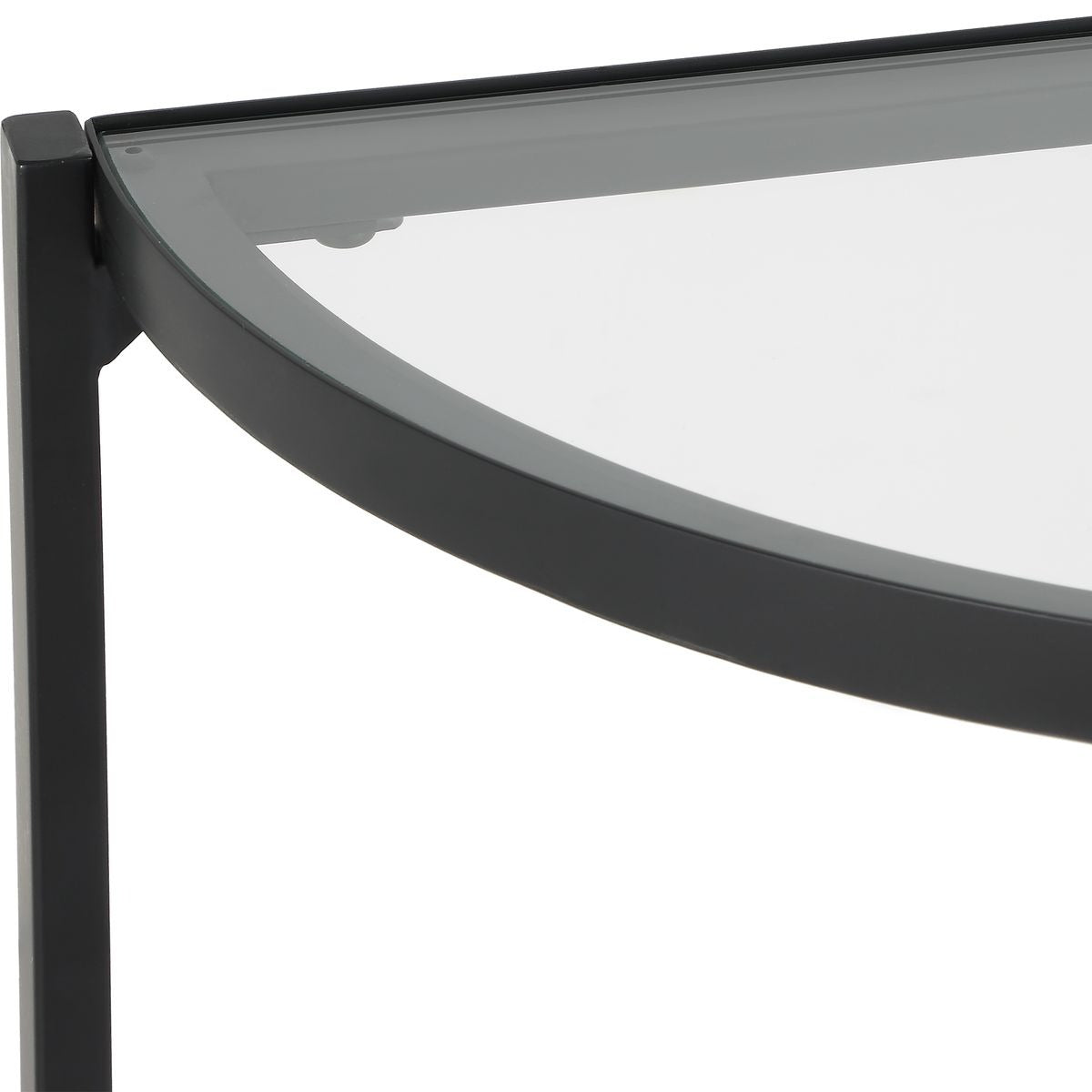 Demilune Black Console Table by Keiichi