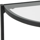 Demilune Black Console Table by Keiichi