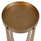 Shelby Antique Brass Side Table by Keiichi
