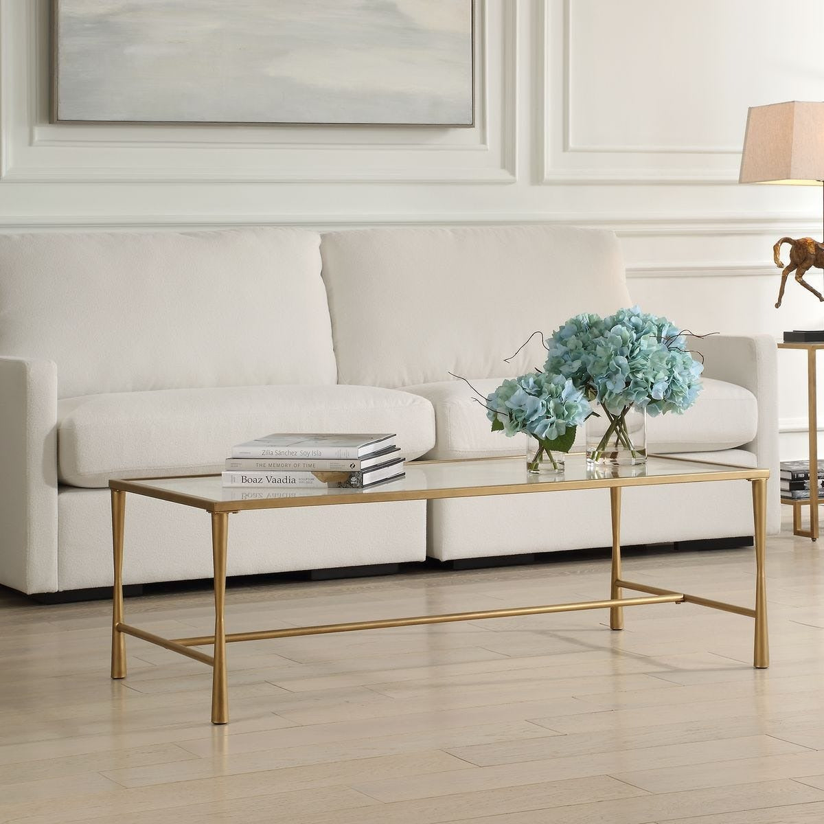 Isabella Antique Gold Coffee Table by Keiichi