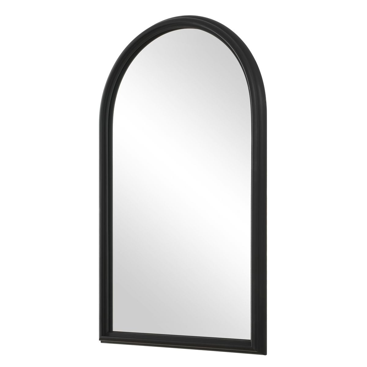 Ella Arched Mirror in Black by Keiichi