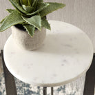 Rhys Marble Accent Table by Keiichi