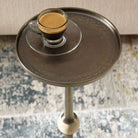 Arthur Dark Bronze Side Table by Keiichi