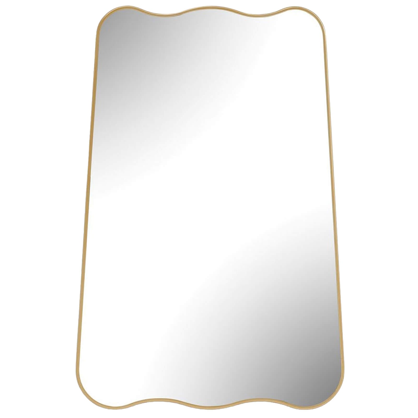 Olivia Scalloped Mirror in Gold by Keiichi