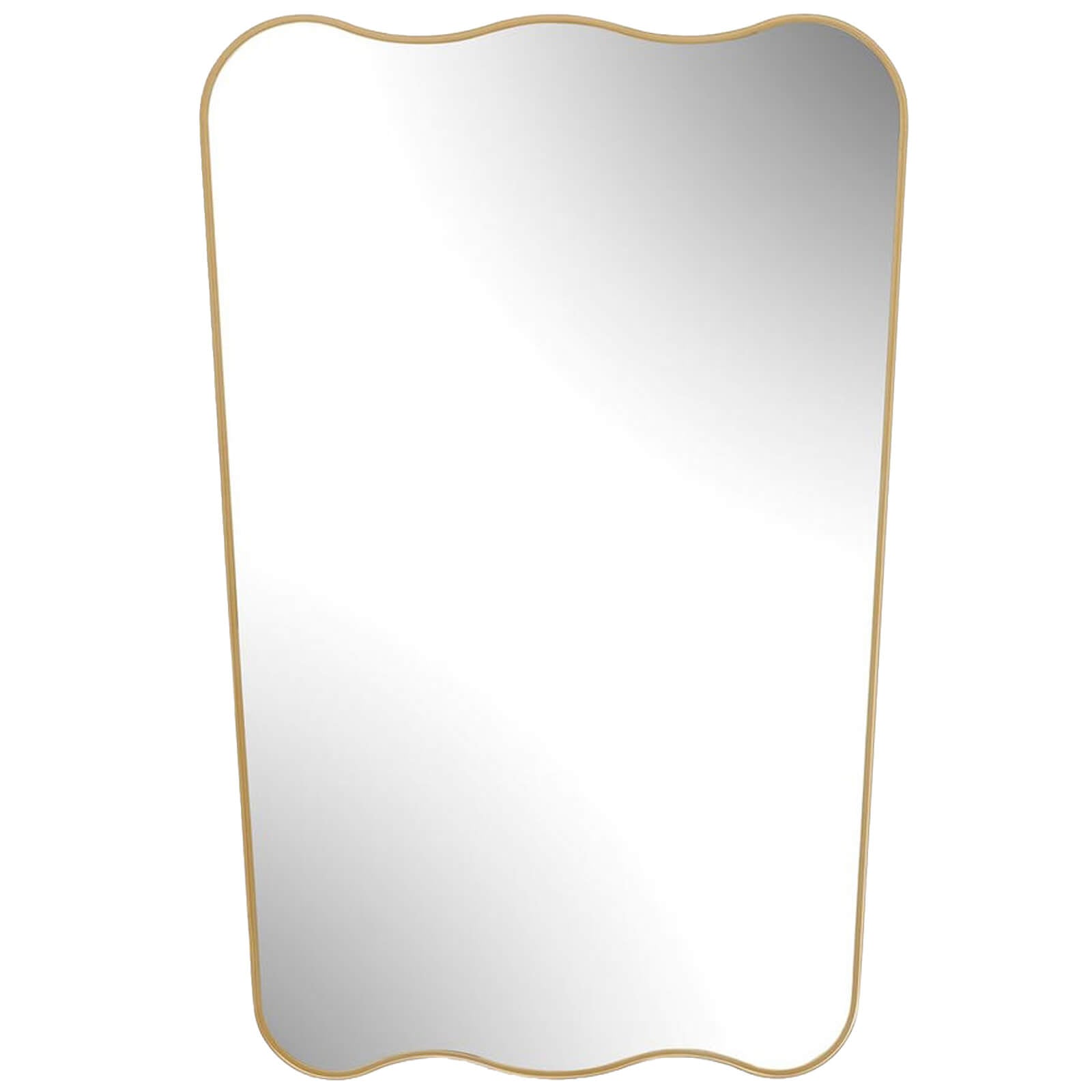 Olivia Scalloped Mirror in Gold by Keiichi