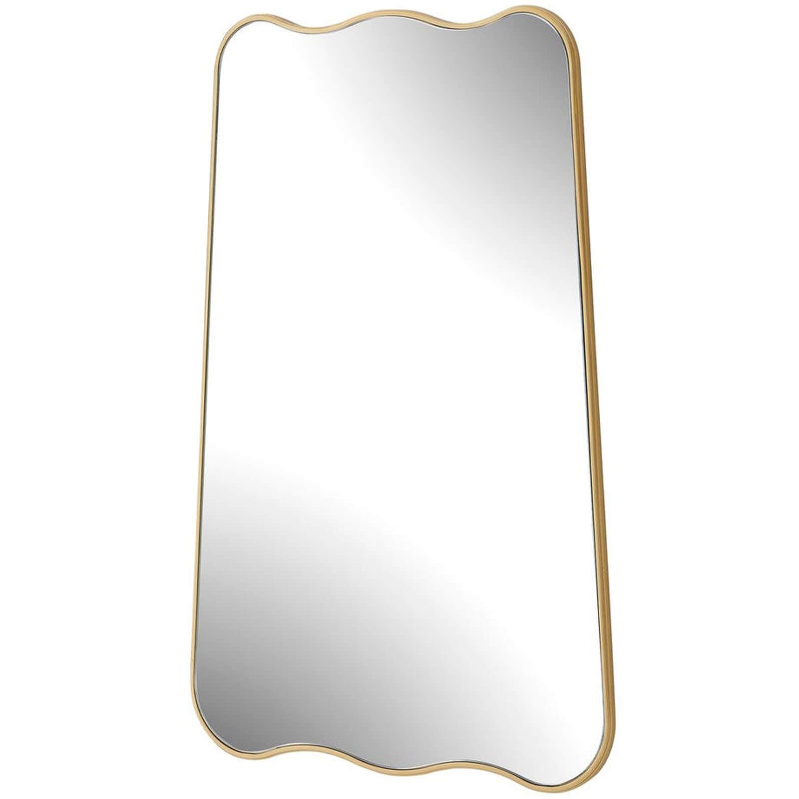 Olivia Scalloped Mirror in Gold by Keiichi