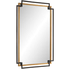 Deco Mirror in Bronze and Gold by Keiichi