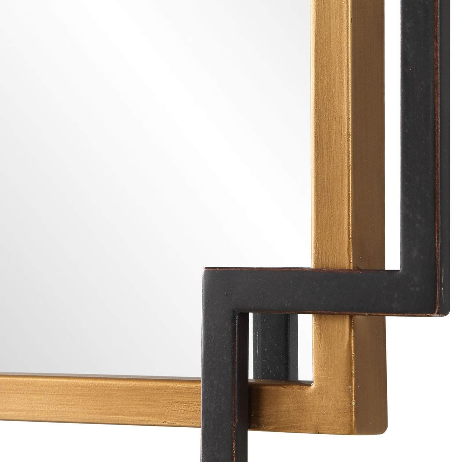 Deco Mirror in Bronze and Gold by Keiichi