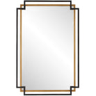 Deco Mirror in Bronze and Gold by Keiichi