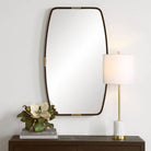 Draken Mirror in Dark Bronze and Gold Keiichi