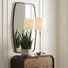 Draken Mirror in Dark Bronze and Gold Keiichi