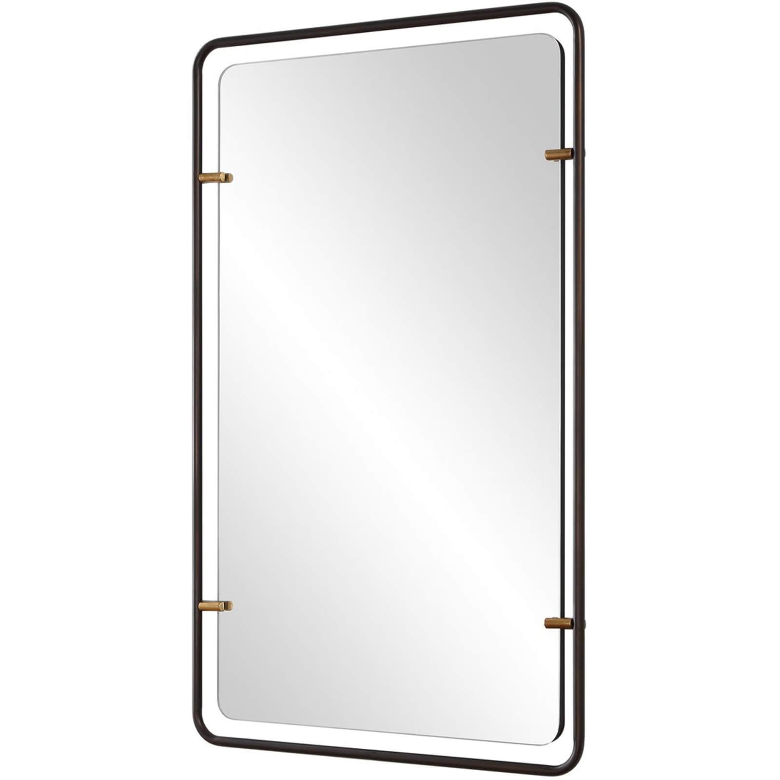 Triton Mirror in Aged Bronze by Keiichi