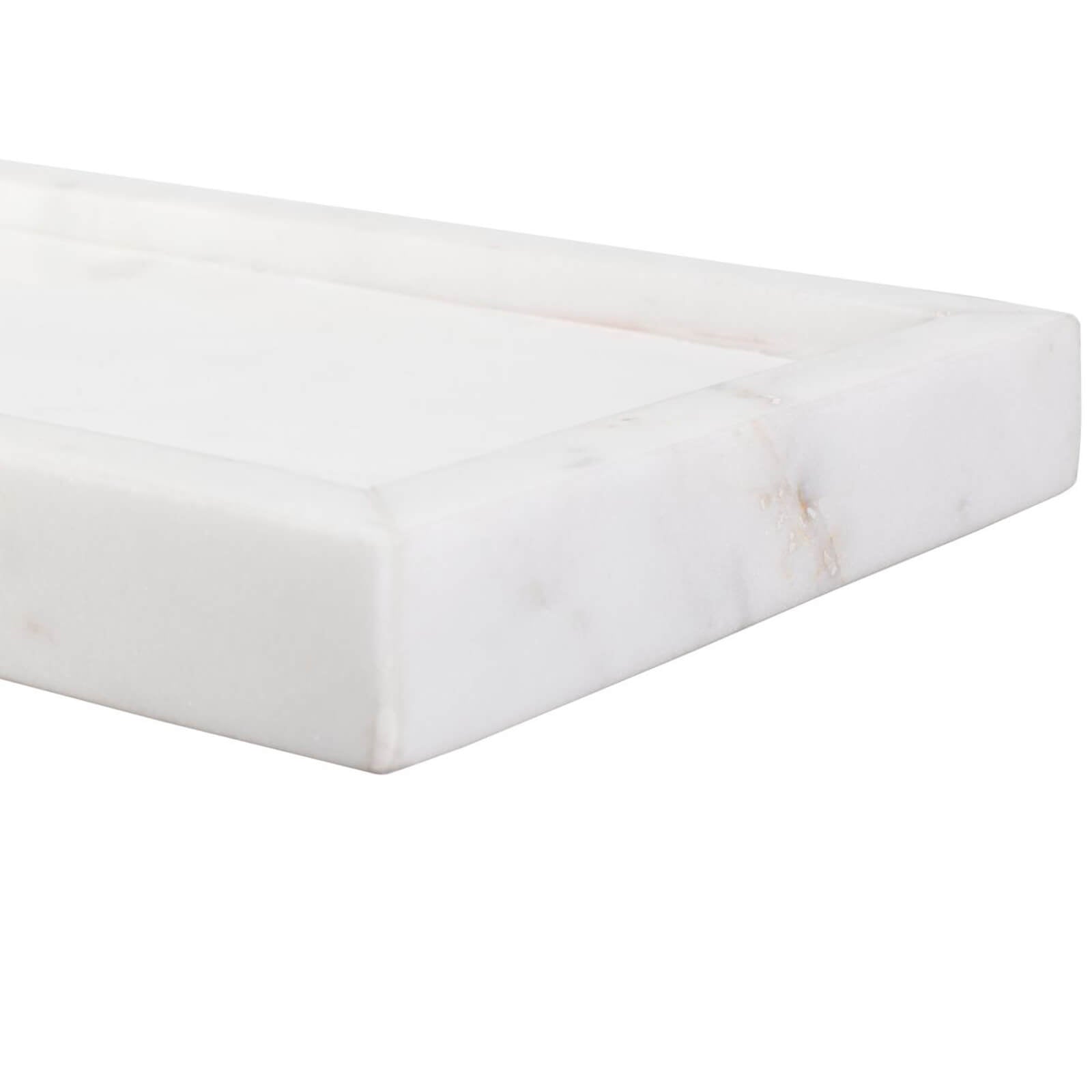 Morgan Side Table in White Marble Keiichi