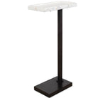 Morgan Side Table in White Marble by Keiichi
