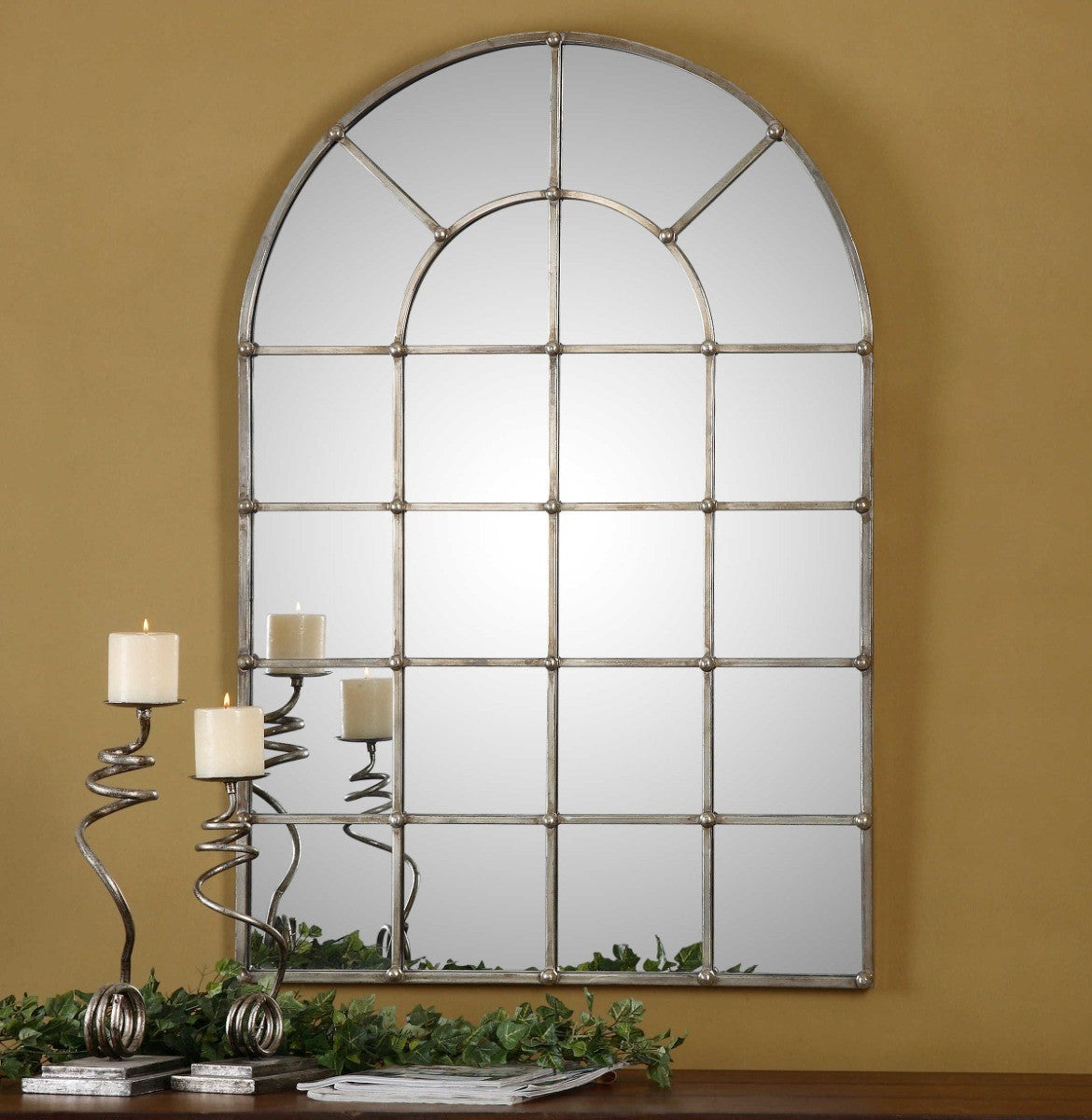 Barwell Arch Window Mirror by Uttermost