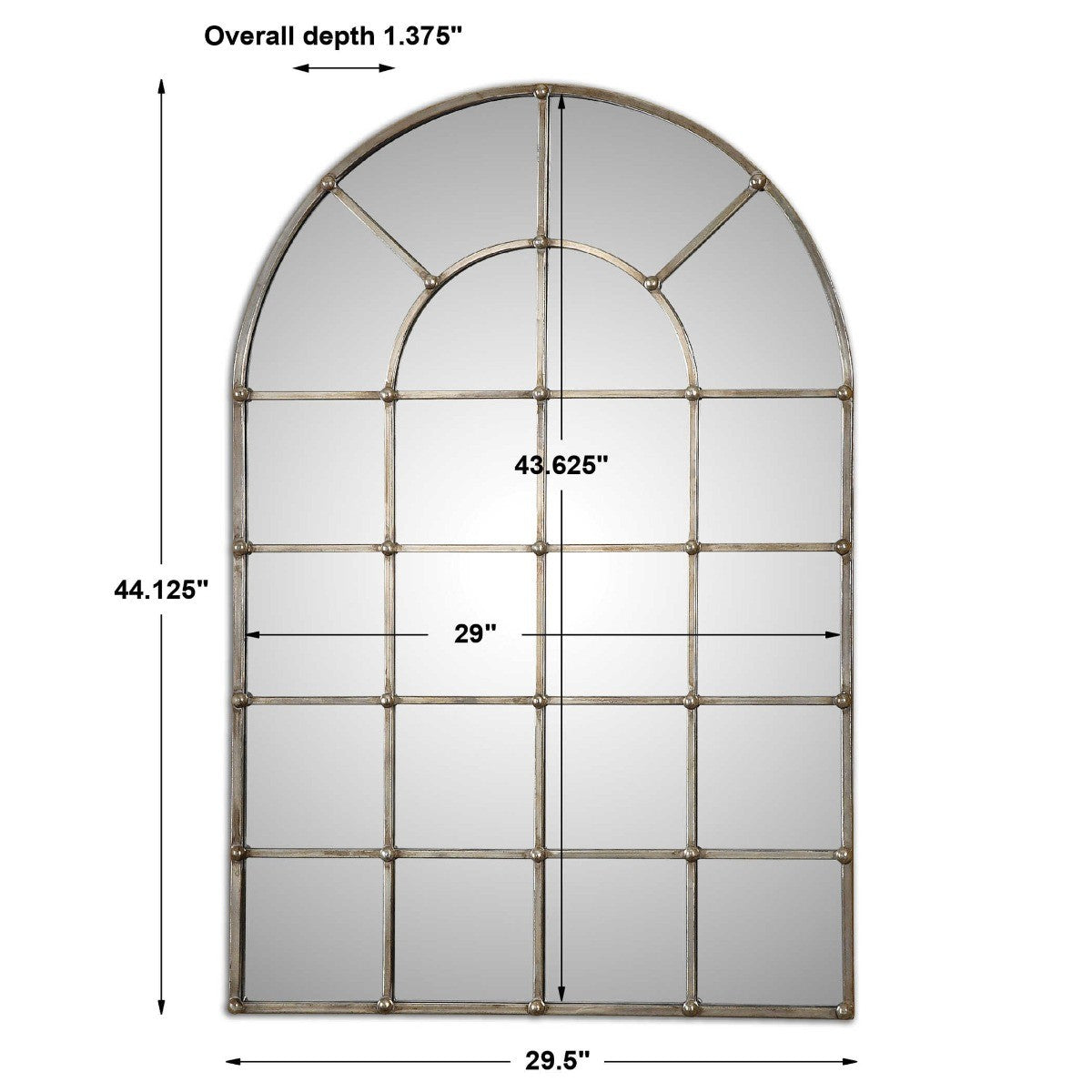 Barwell Arch Window Mirror by Uttermost
