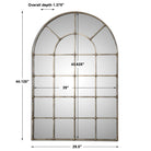 Barwell Arch Window Mirror by Uttermost