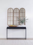 Telone Modern Black Console Table by Uttermost