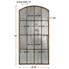 Amiel Antique Large Arch Mirror by Uttermost