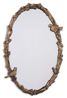 Paza Oval Vine Gold Mirror by Uttermost