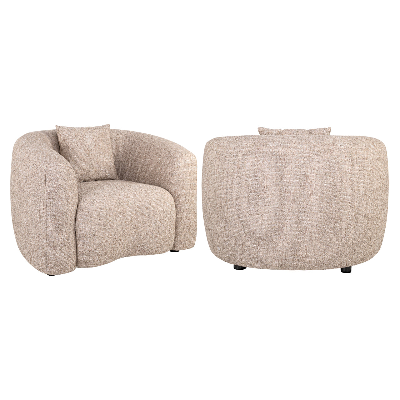 Luxandra Sand Tweed Lounge chair by Richmond Interiors