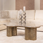 Abandos Antique Brass Coffee Table by Richmond Interiors
