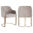 Hadley Khaki Velvet Dining Chair by Richmond Interiors