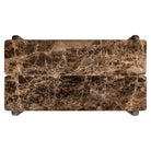 Lagrasse Brown Oak Wood & Marble Coffee Table by Richmond Interiors