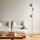 Orla Satin Brass Floor Lamp by Heathfield & Co