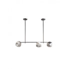 Orla 3 Light Bronze Horizontal Pendant Light by Heathfield & Co