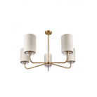 Alpina Antique Brass & Glass LED Chandelier by Heathfield & Co