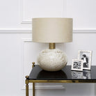 Orion Suede Table Lamp by Heathfield & Co