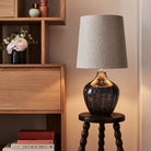 Vivienne Blue Smoke Medium Table Lamp by Heathfield & Co