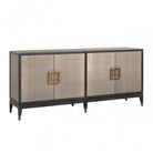 Bloomville Brass & Faux Shagreen 4 Door Sideboard - Large by Richmond Interiors