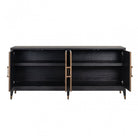 Bloomville Brass & Faux Shagreen 4 Door Sideboard - Large by Richmond Interiors