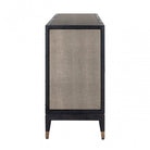Bloomville Brass & Faux Shagreen 4 Door Sideboard - Large by Richmond Interiors