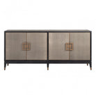 Bloomville Brass & Faux Shagreen 4 Door Sideboard - Large by Richmond Interiors