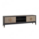 Bloomville Brass & Faux Shagreen 4 Door TV Unit by Richmond Interiors