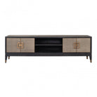 Bloomville Brass & Faux Shagreen 4 Door TV Unit by Richmond Interiors