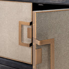 Bloomville Brass & Faux Shagreen 4 Door TV Unit by Richmond Interiors